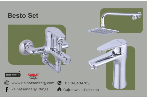 Best Bath Set – Liver Series | Premium Brass Bathroom Fittings by Kainat Sanitary - Image 2
