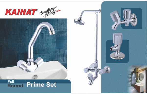 Prime Bath Set – Full Round Series | Premium Brass Sanitary Fittings by Kainat Sanitary - Image 3
