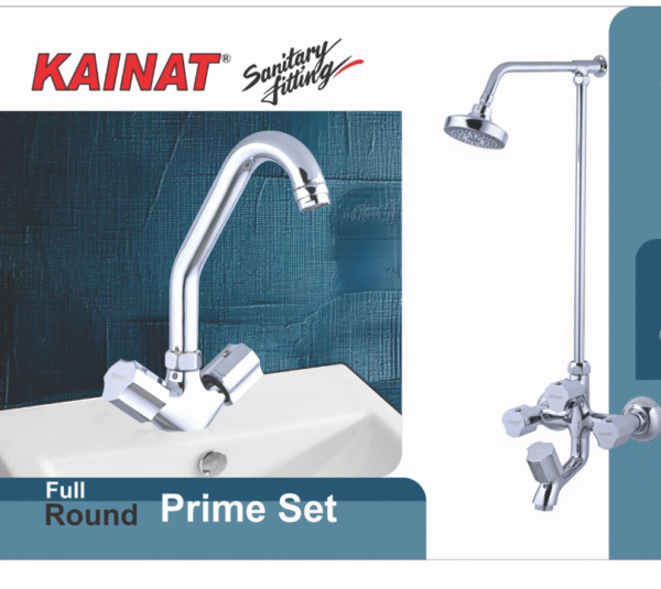 Prime Bath Set – Full Round Series | Premium Brass Sanitary Fittings by Kainat Sanitary